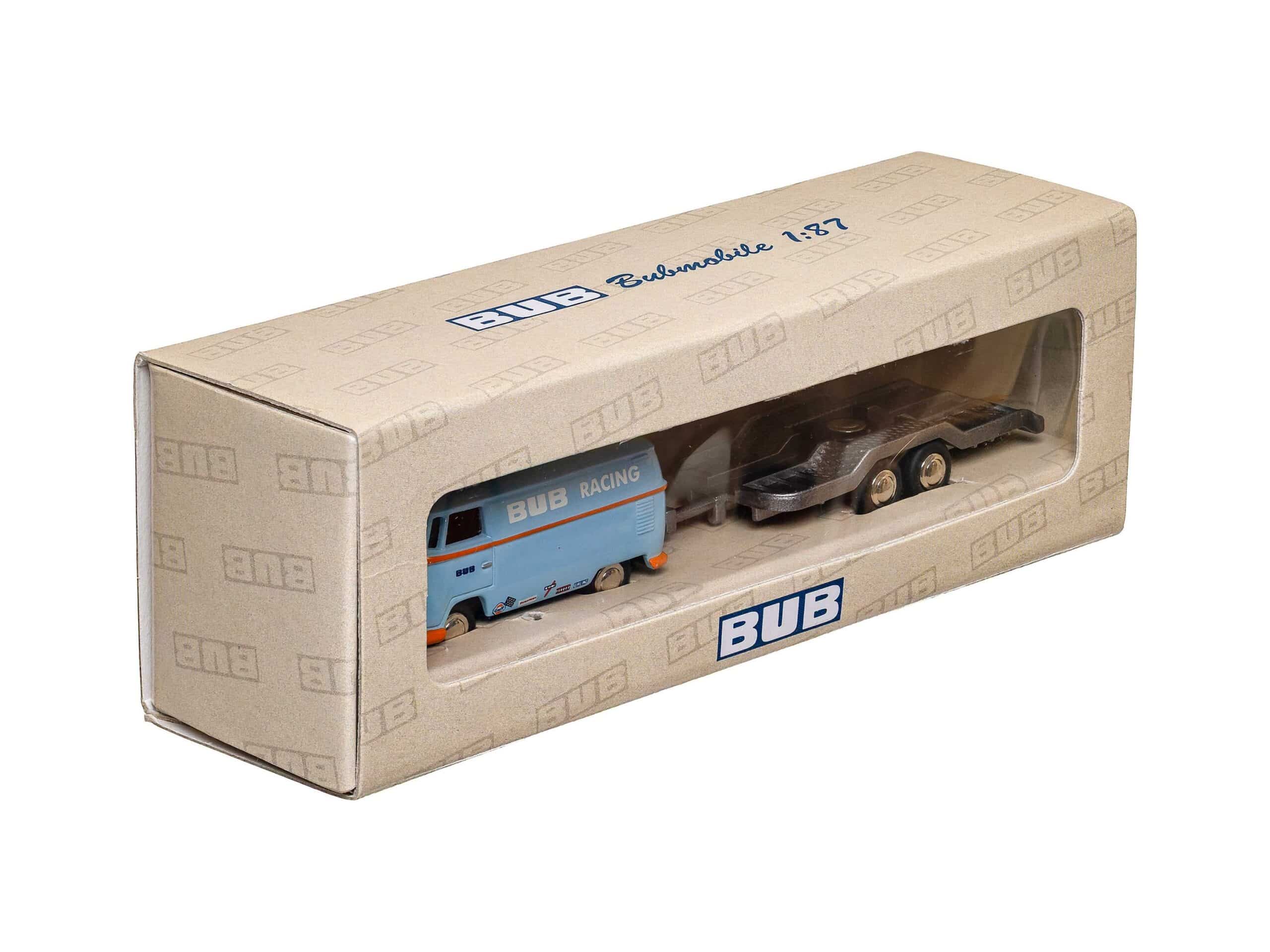 Bub 06513 VW Bus T1 mit Anhänger BUB Racing Edition 2004 1:87 OVP 1 Bub 06513 VW Bus T1 mit Anhänger BUB Racing Edition 2004 1:87 OVP