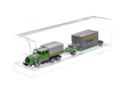 Bub Kaelble LKW mit Tieflade-Anhänger Schenker Mannheim 1:87 OVP 3 Bub Kaelble LKW mit Tieflade-Anhänger Schenker Mannheim 1:87 OVP – Bild 2