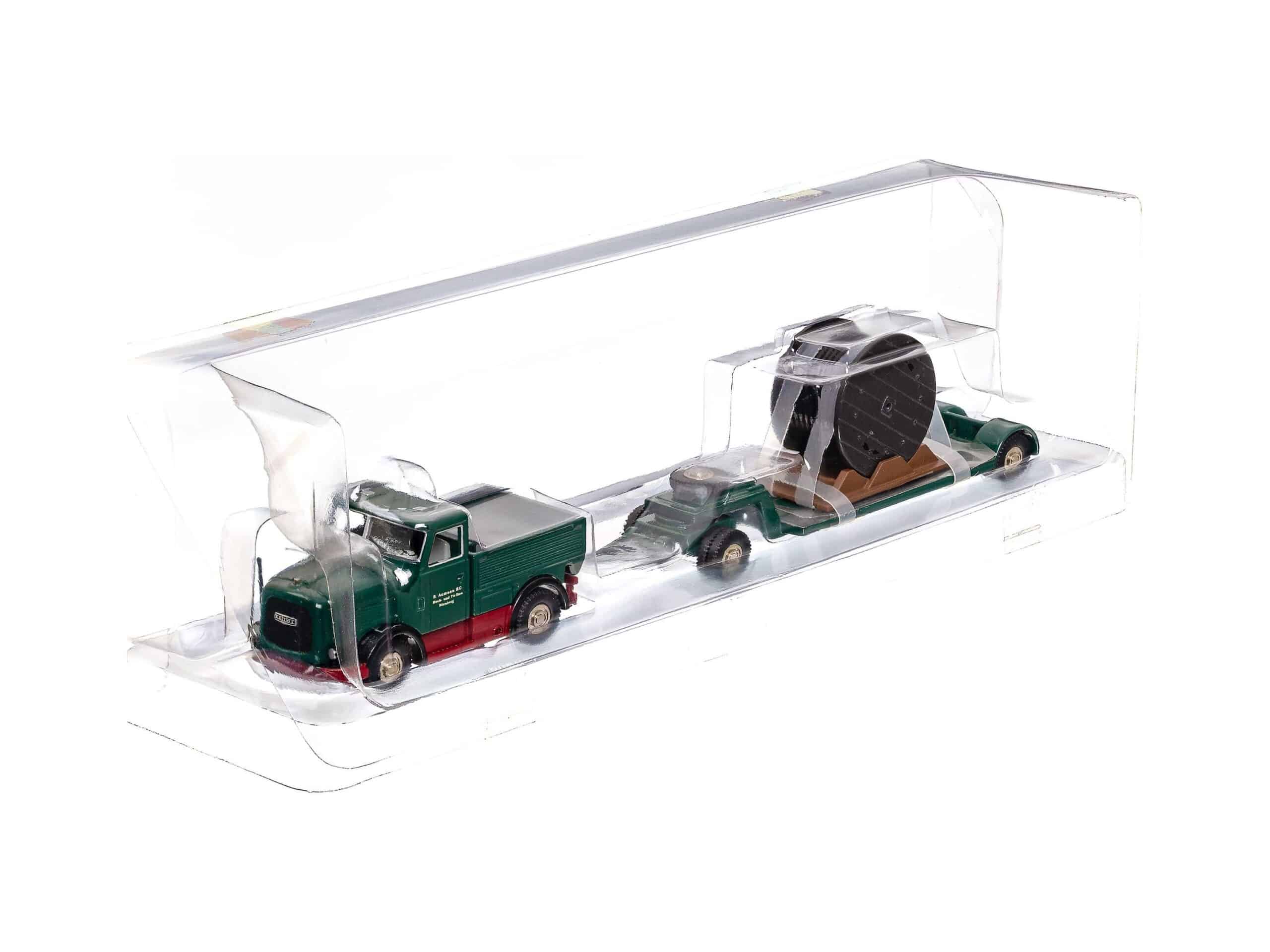 Bub 07050 Kaelble K650 mit Tieflader B. Aumann KG Edition 2005 1:87 OVP 2 Bub 07050 Kaelble K650 mit Tieflader B. Aumann KG Edition 2005 1:87 OVP – Bild 2