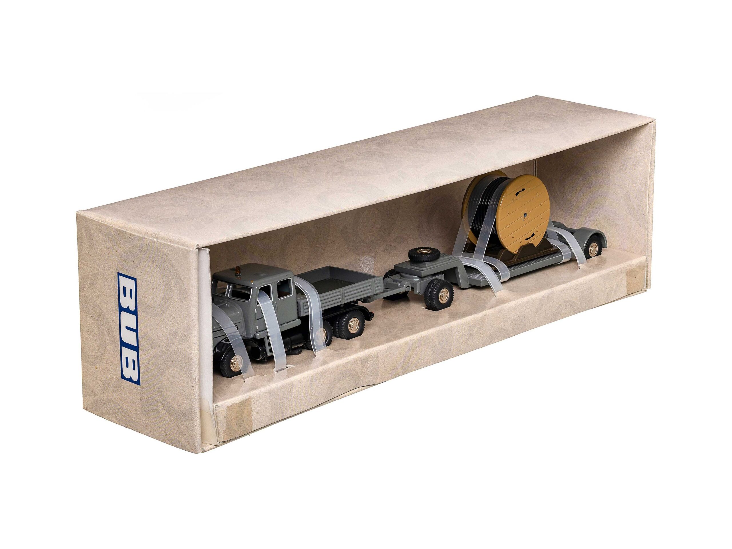 Bub Kaelble KDV mit Tieflade-Anhänger Deutsche Post 1:87 OVP 2 Bub Kaelble KDV mit Tieflade-Anhänger Deutsche Post 1:87 OVP – Bild 2