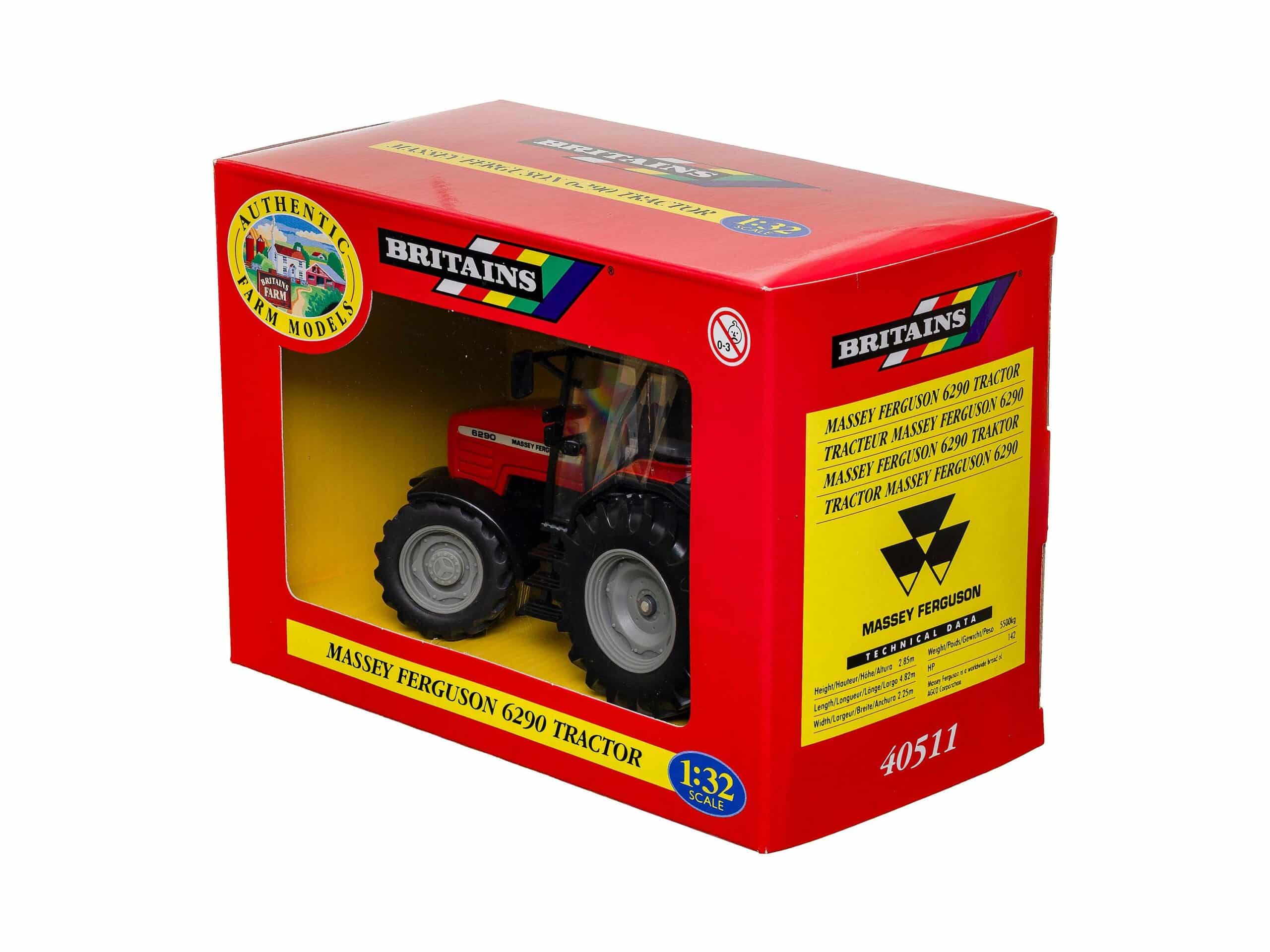 Britains 40511 Massey Ferguson 6290 Traktor Traktor 1:32 OVP 1 Britains 40511 Massey Ferguson 6290 Traktor Traktor 1:32 OVP