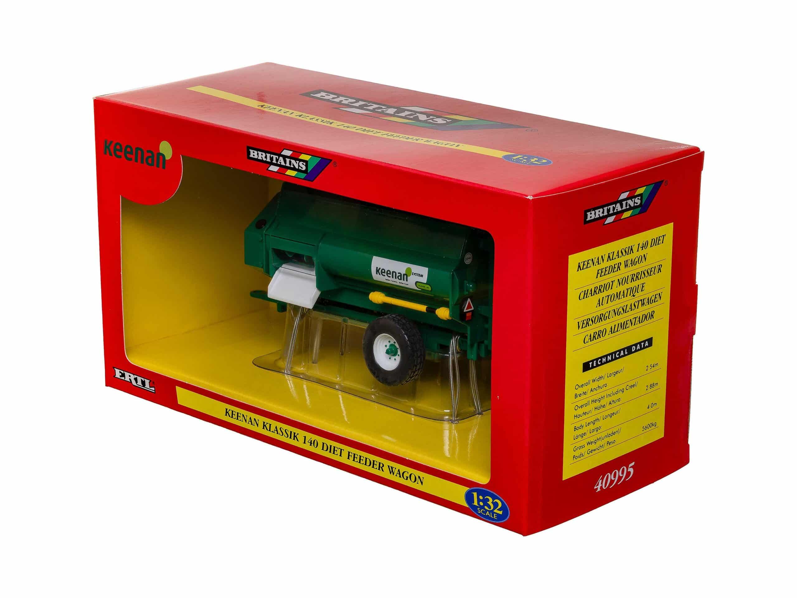 Britains 40995 Keenan Klassik 140 Diet Feeder Wagon Anhänger 1:32 OVP 1 Britains 40995 Keenan Klassik 140 Diet Feeder Wagon Anhänger 1:32 OVP