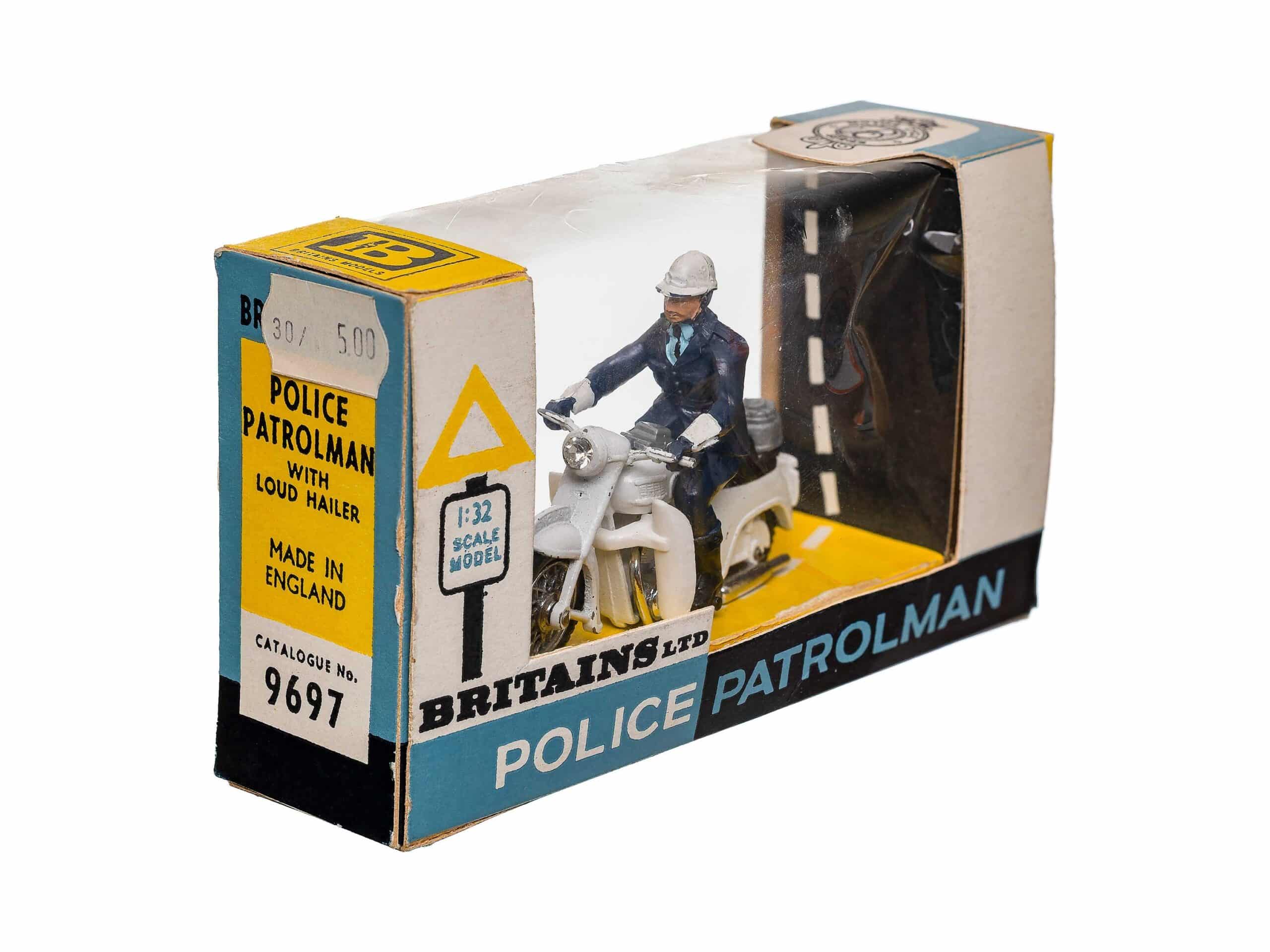 Britains 9697 Police Patrolman Polizei Motorrad OVP 1 Britains 9697 Police Patrolman Polizei Motorrad OVP
