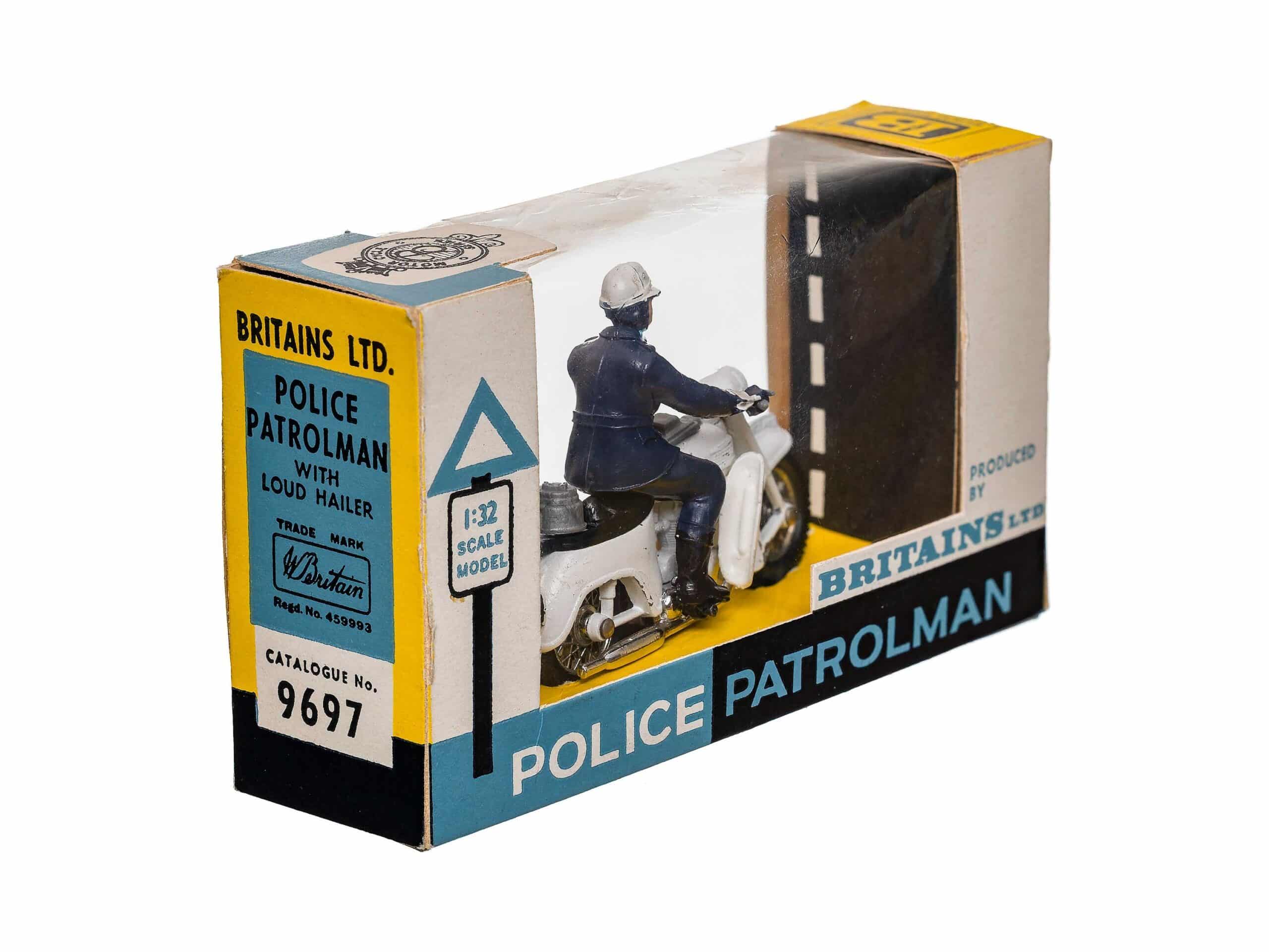 Britains 9697 Police Patrolman Polizei Motorrad OVP 2 Britains 9697 Police Patrolman Polizei Motorrad OVP – Bild 2