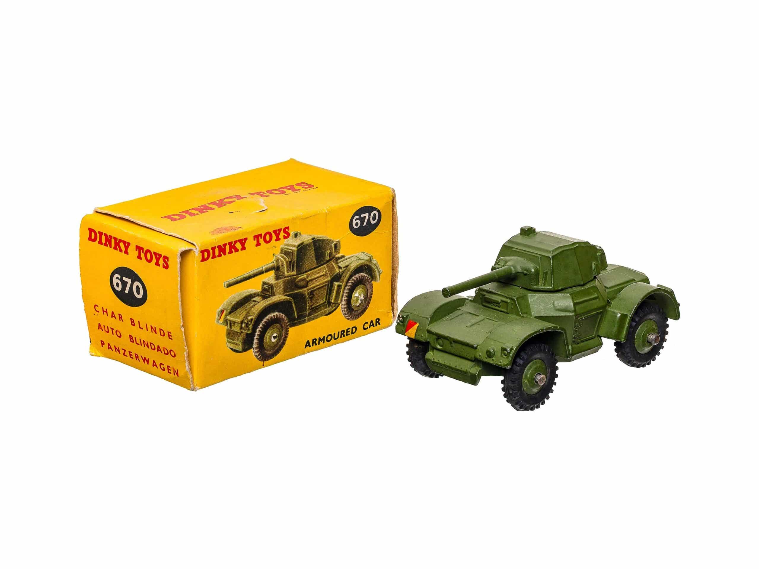 Dinky 670 Armoured Car Panzerwagen Panzer OVP 1 Dinky 670 Armoured Car Panzerwagen Panzer OVP