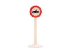 Siku Plastik Zubehör Schild V209 Verkehrsverbot für Krafträder