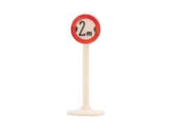 Siku Plastik Zubehör Schild V215 Verbot für KFZ über 2m Breite