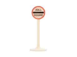 Siku Plastik Zubehör Schild V225 Halteverbot an Zollstellen