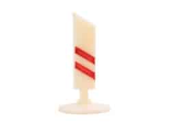 Siku Plastik Zubehör Schild V243 Zweistreifige Bake links (160m)