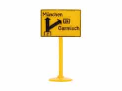 Siku Plastik Zubehör Schild V260 Vorwegweiser (München Garmisch)