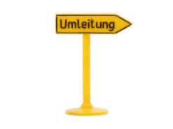 Siku Plastik Zubehör Schild V265 Umleitung (rechts)