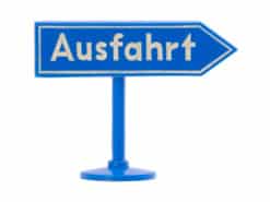 Siku Plastik Zubehör Schild V271 Ausfahrt (Autobahn)