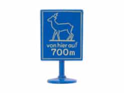 Siku Plastik Zubehör Schild V272 Wildwechsel auf 700m (Autobahn)