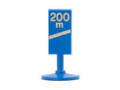 Siku Plastik Zubehör Schild V275 Bake v. Ausfahrt 200m (Autobahn)