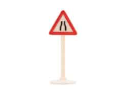 Siku Plastik Zubehör Schild V299 Straßenverengung (int)