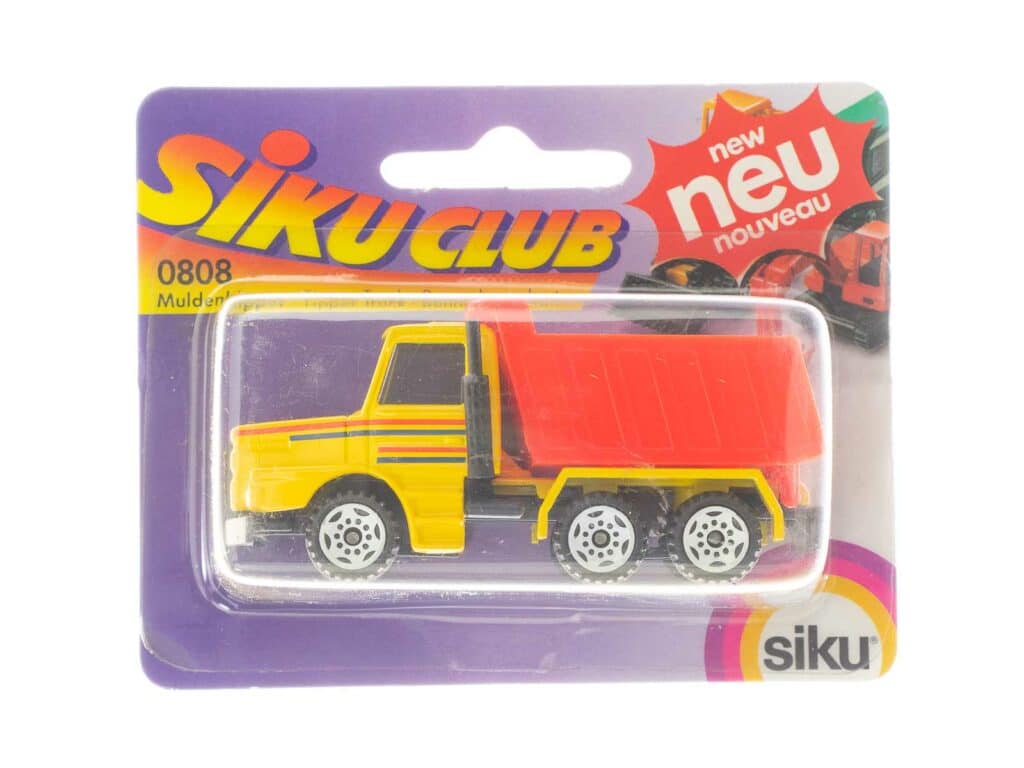 Siku 1600 Baukipper Mit Tape – Metall/Kunststoff, Kippbare Mulde & 5 M Straßentape Für Baustellenspaß