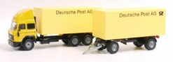 Siku 3424 Mercedes LKW mit Anhänger (Deutsche Post AG) OVP – Bild 2