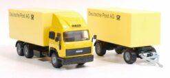 Siku 3424 Mercedes LKW mit Anhänger (Deutsche Post AG) OVP – Bild 3