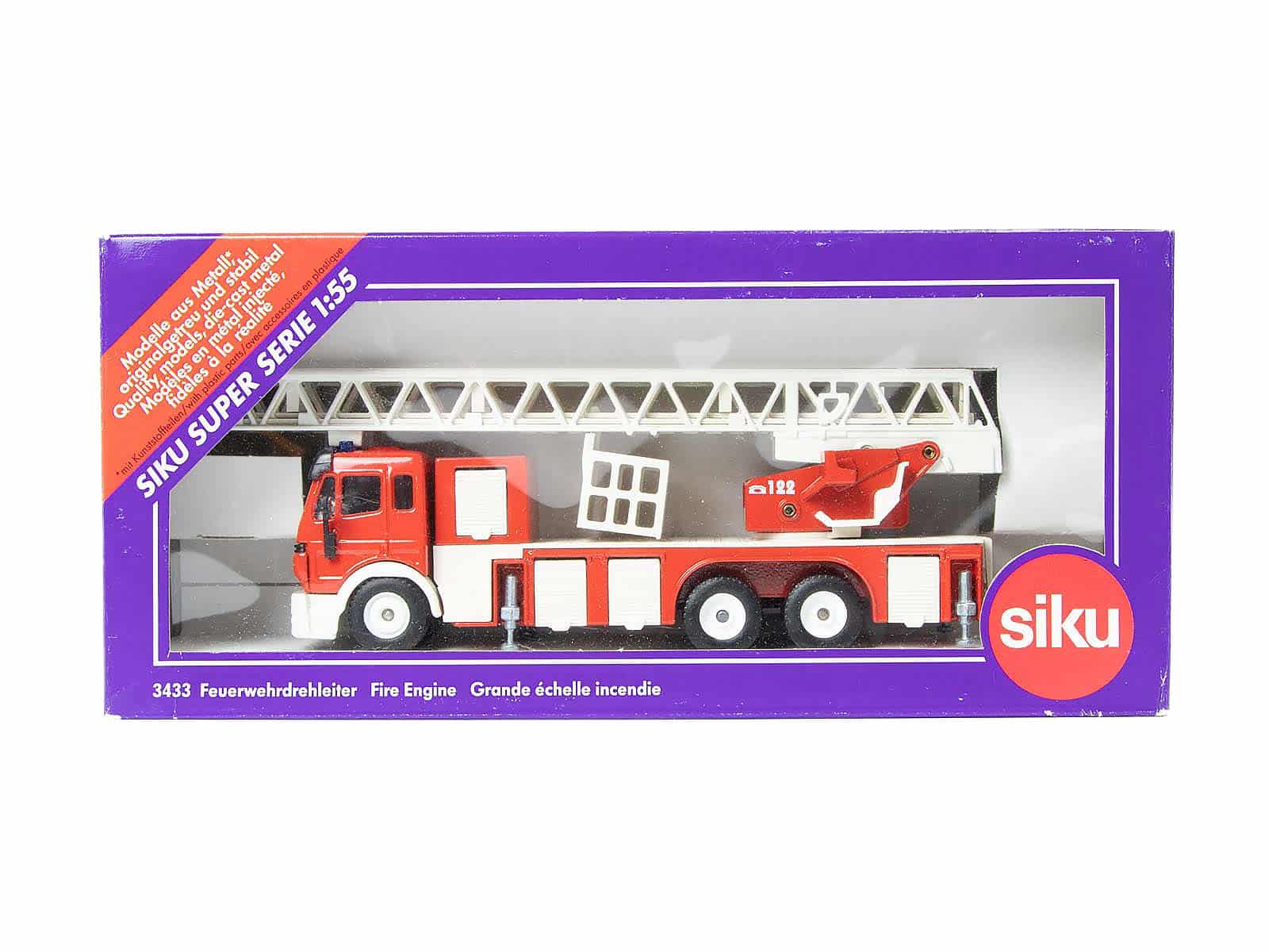 Siku 3433 Feuerwehr Drehleiter (Mercedes) 1:55 OVP 1 Siku 3433 Feuerwehr Drehleiter (Mercedes) 1:55 OVP