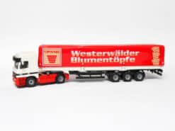 Siku 3815 Mercedes Sattelzug mit Plane (Werbemodell - Westerwälder Blumentöpfe) OVP 5 Siku 3815 Mercedes Sattelzug mit Plane (Werbemodell - Westerwälder Blumentöpfe) OVP – Bild 2