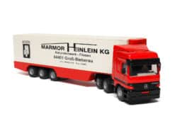 Siku 3816 Mercedes Sattelzug (Werbemodell - Marmor Heinlein) 1:55 OVP – Bild 3
